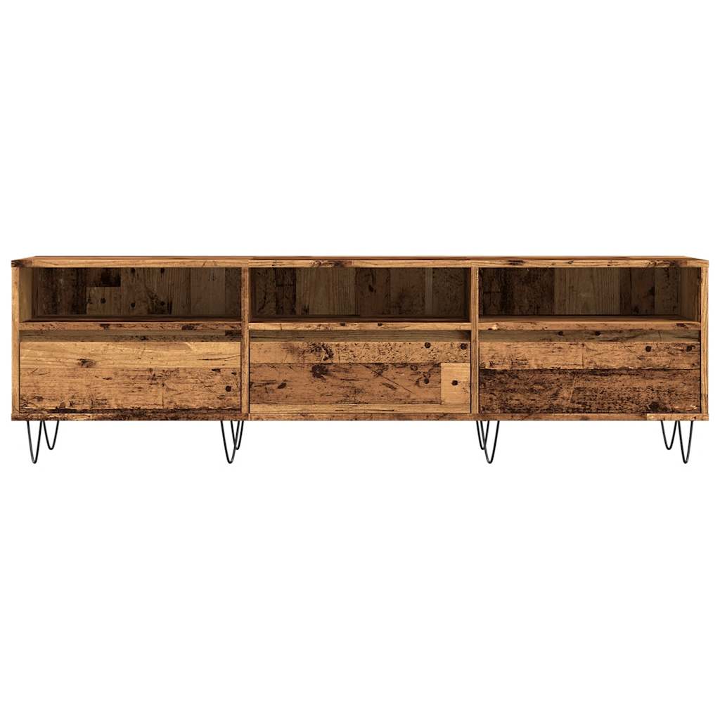 Tv-Bänk Åldrat Trä 150X30X44,5 Cm Konstruerat Trä