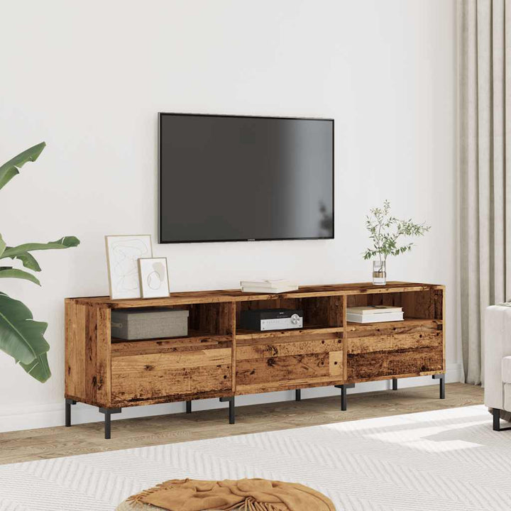 Tv-Bänk Åldrat Trä 150X30X44,5 Cm Konstruerat Trä