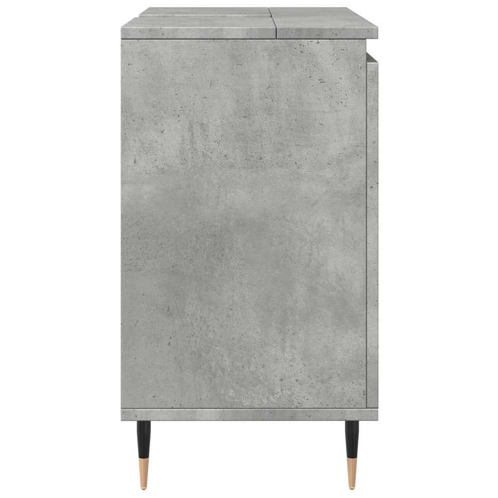 Badrumsskåp Betonggrå 58X33X60 Cm Konstruerat Trä