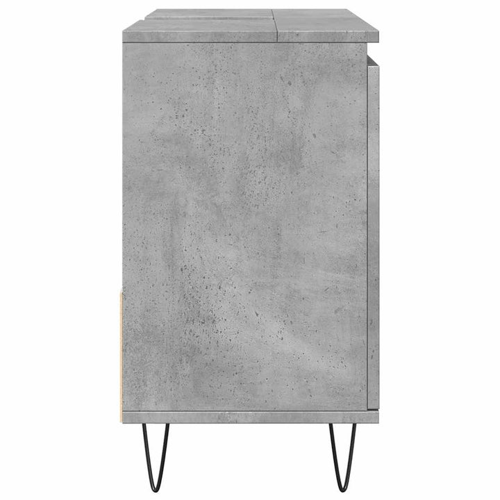 Tvättställsskåp Betonggrå 65X33X60 Cm Konstruerat Trä