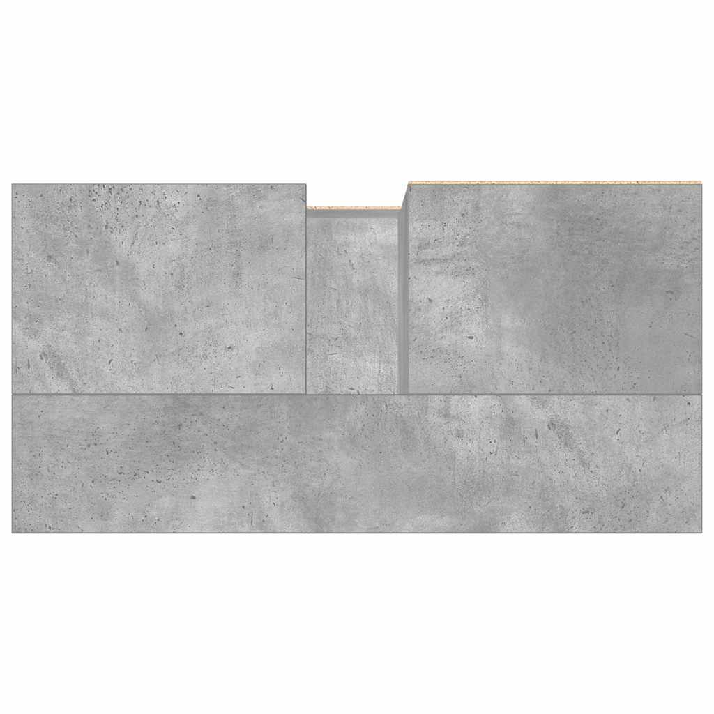 Tvättställsskåp Betonggrå 65X33X60 Cm Konstruerat Trä