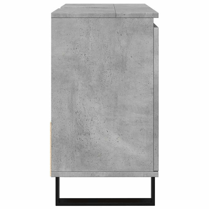 Tvättställsskåp Betonggrå 65X33X60 Cm Konstruerat Trä