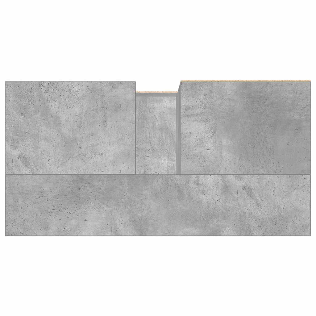 Tvättställsskåp Betonggrå 65X33X60 Cm Konstruerat Trä