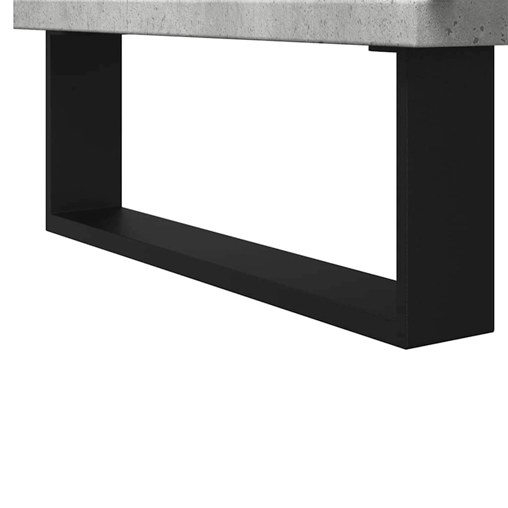 Tvättställsskåp Betonggrå 65X33X60 Cm Konstruerat Trä