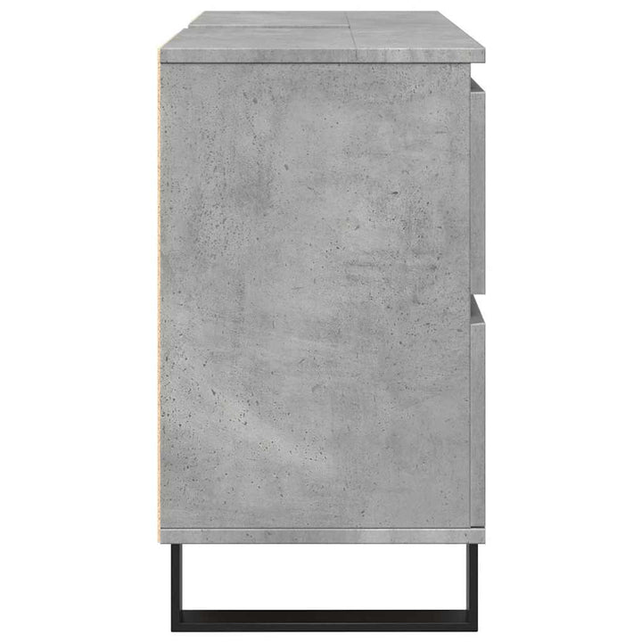 Tvättställsskåp Betonggrå 80X33X60 Cm Konstruerat Trä