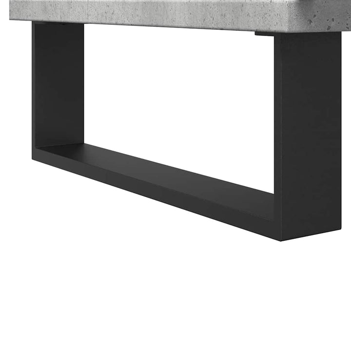 Tvättställsskåp Betonggrå 80X33X60 Cm Konstruerat Trä