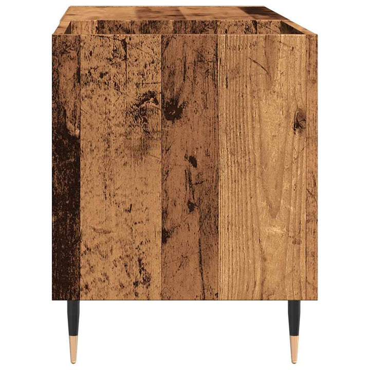 Stereobänk Åldrat Trä 84,5X38X48 Cm Konstruerat Trä
