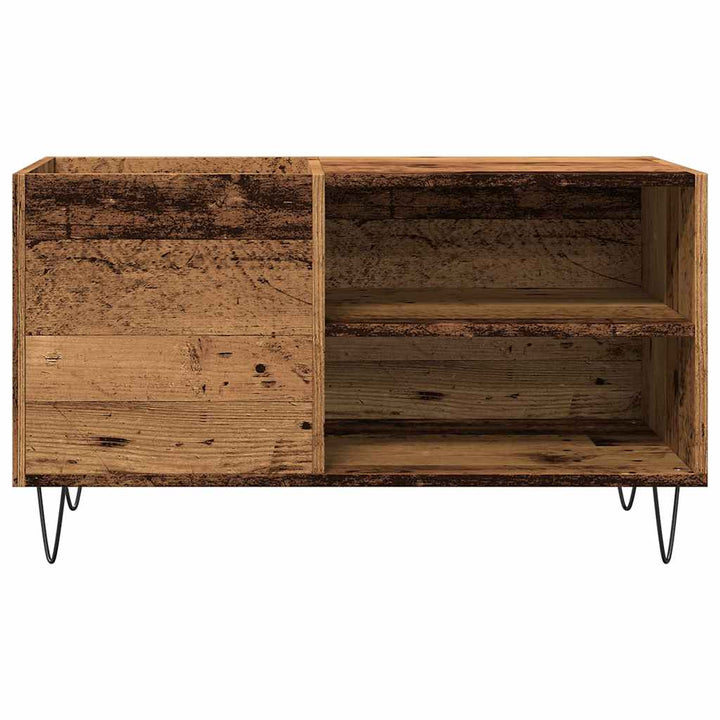 Stereobänk Åldrat Trä 84,5X38X48 Cm Konstruerat Trä