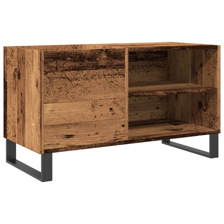 Stereobänk Åldrat Trä 84,5X38X48 Cm Konstruerat Trä