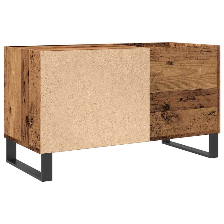 Stereobänk Åldrat Trä 84,5X38X48 Cm Konstruerat Trä