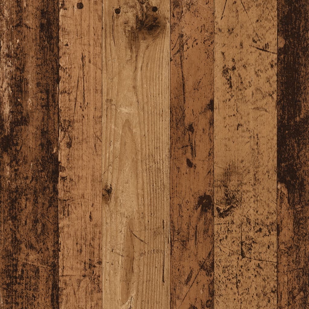 Sängbord 2 St Åldrat Trä 34X35,5X70 Cm Konstruerat Trä