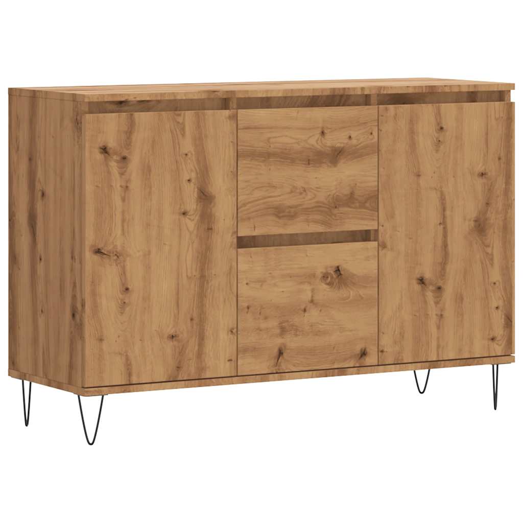 Skänk Ek 101,5X35X70 Cm Konstruerat Trä
