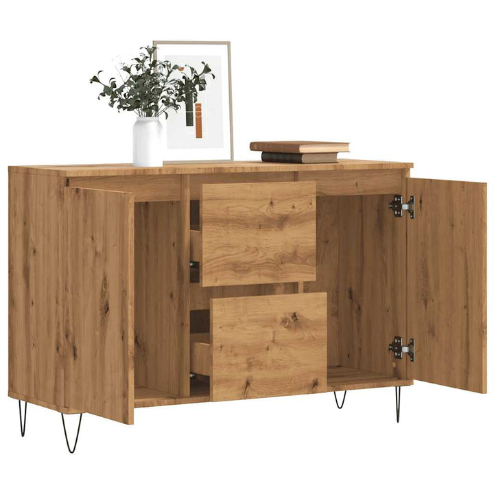 Skänk Ek 101,5X35X70 Cm Konstruerat Trä