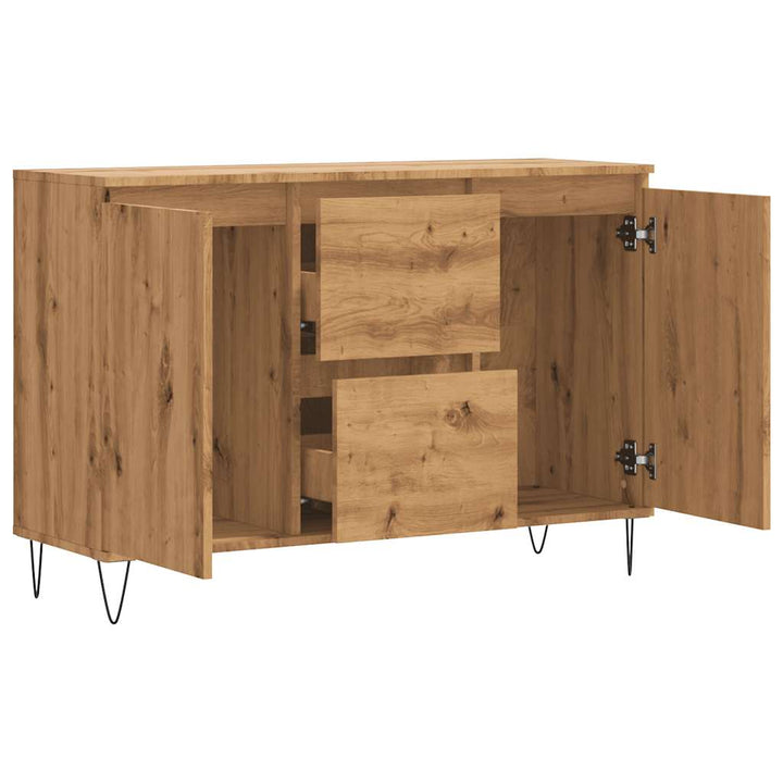 Skänk Ek 101,5X35X70 Cm Konstruerat Trä