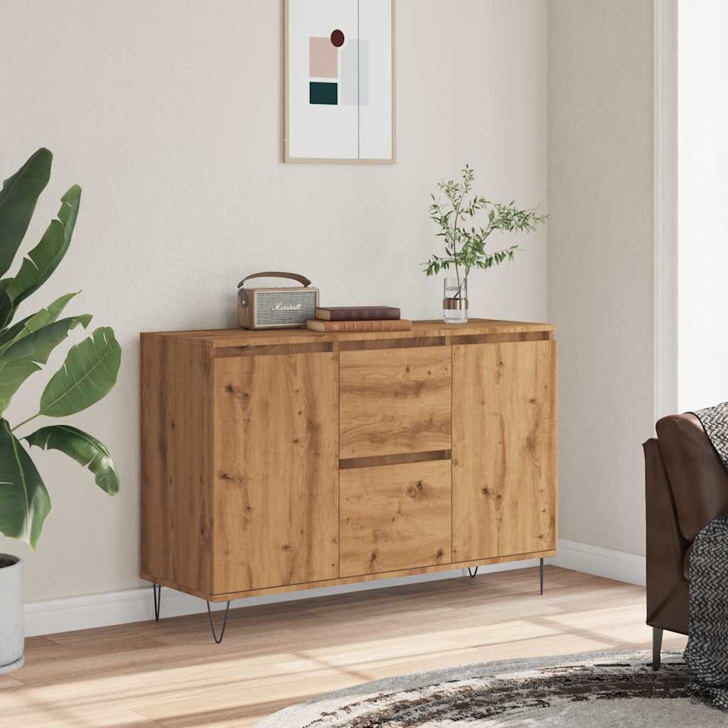 Skänk Ek 101,5X35X70 Cm Konstruerat Trä
