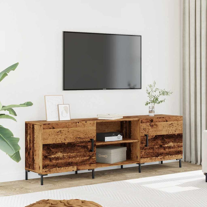 Tv-Bänk Åldrat Trä 150X30X50 Cm Konstruerat Trä