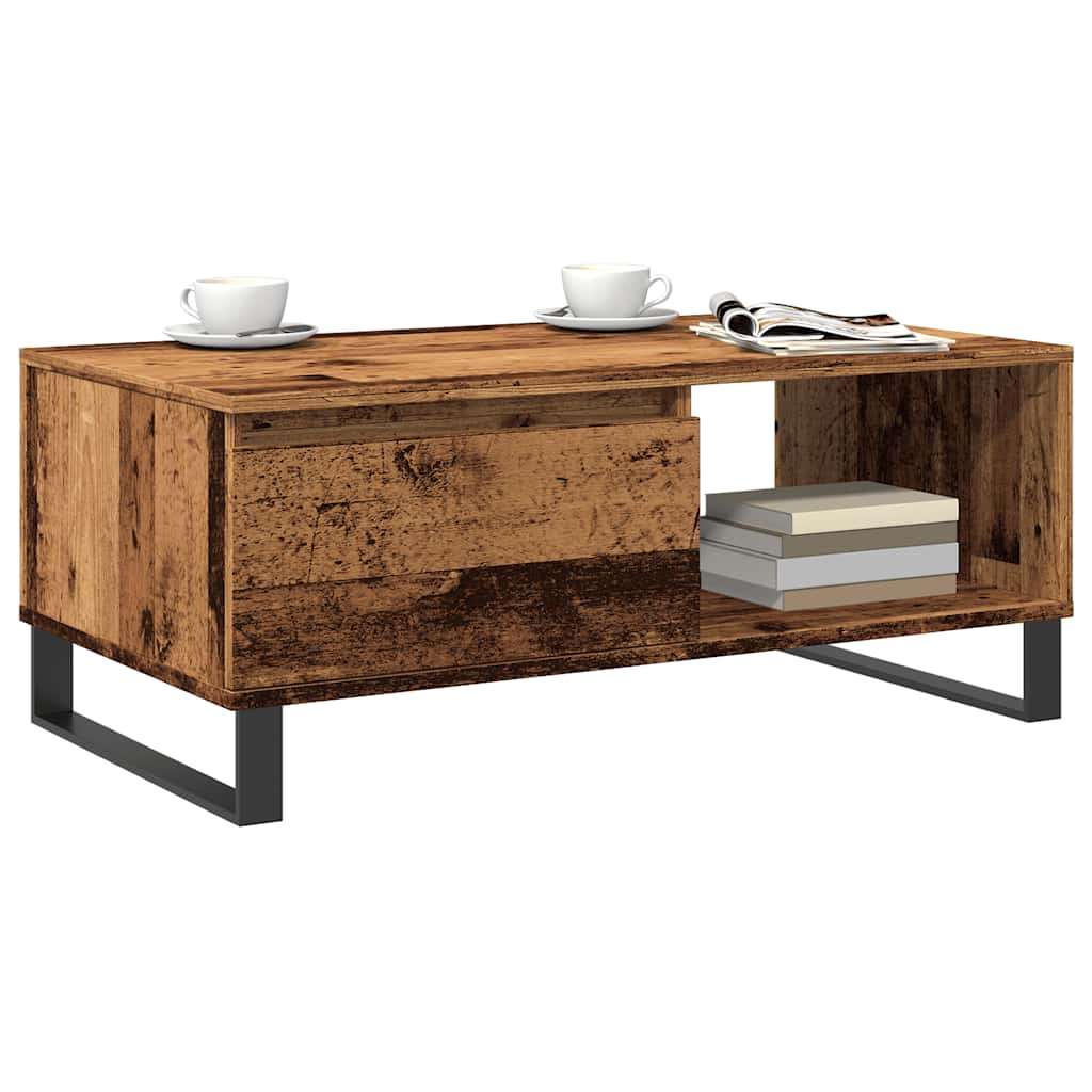 Soffbord Åldrat Trä 90X50X36,5 Cm Konstruerat Trä