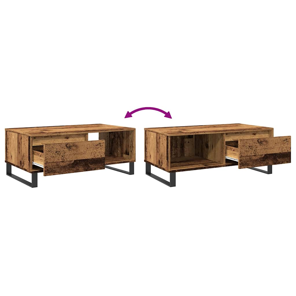 Soffbord Åldrat Trä 90X50X36,5 Cm Konstruerat Trä