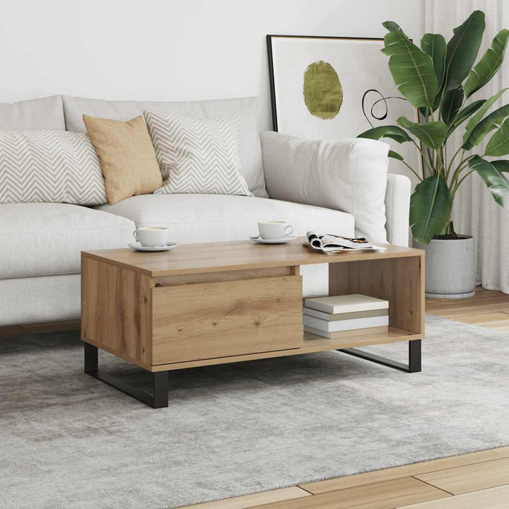 Soffbord Åldrat Trä 90X50X36,5 Cm Konstruerat Trä