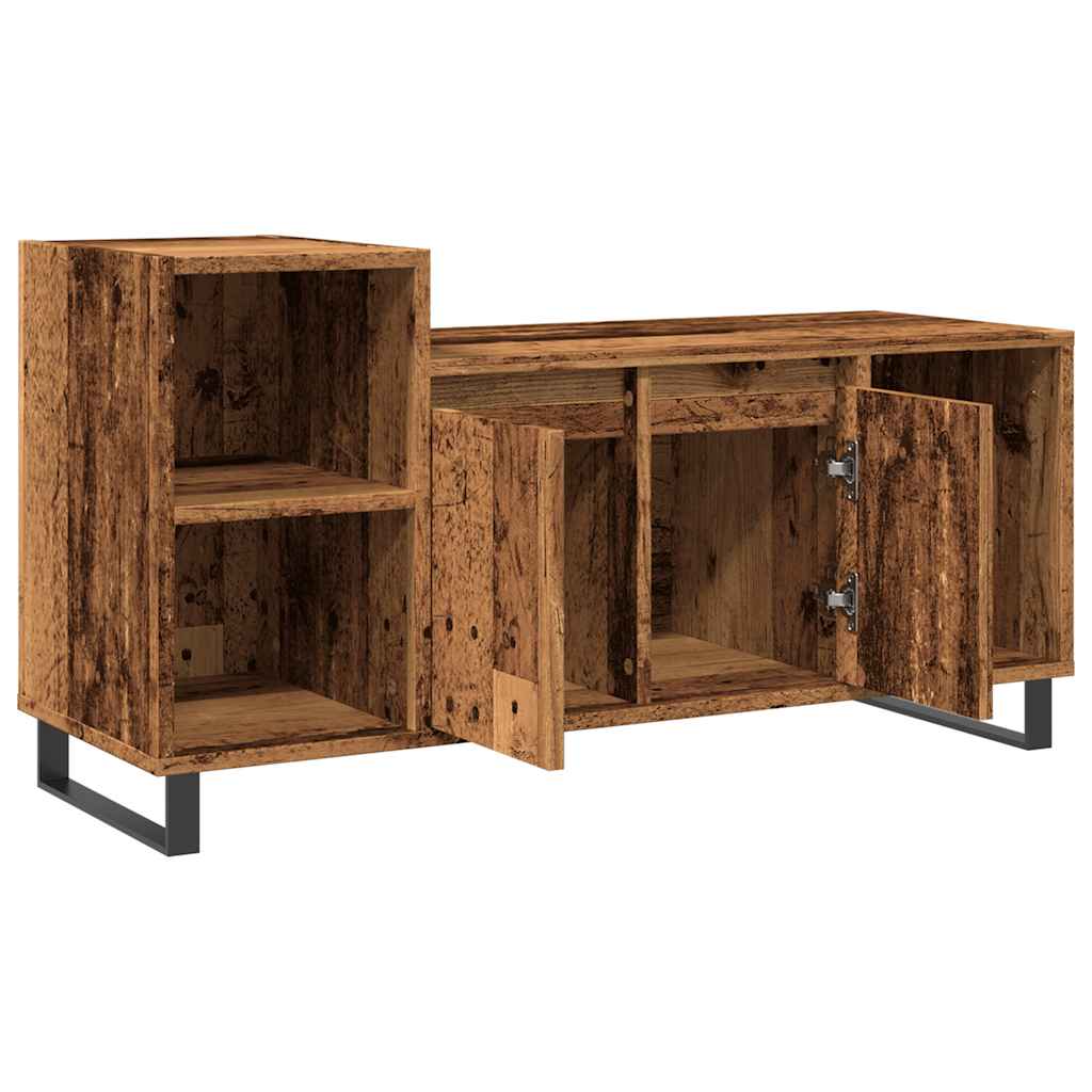 Tv-Skåp Åldrat Trä 100X35X55 Cm Konstruerat Trä