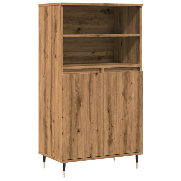 Högskåp Ek 60X36X110 Cm Konstruerat Trä