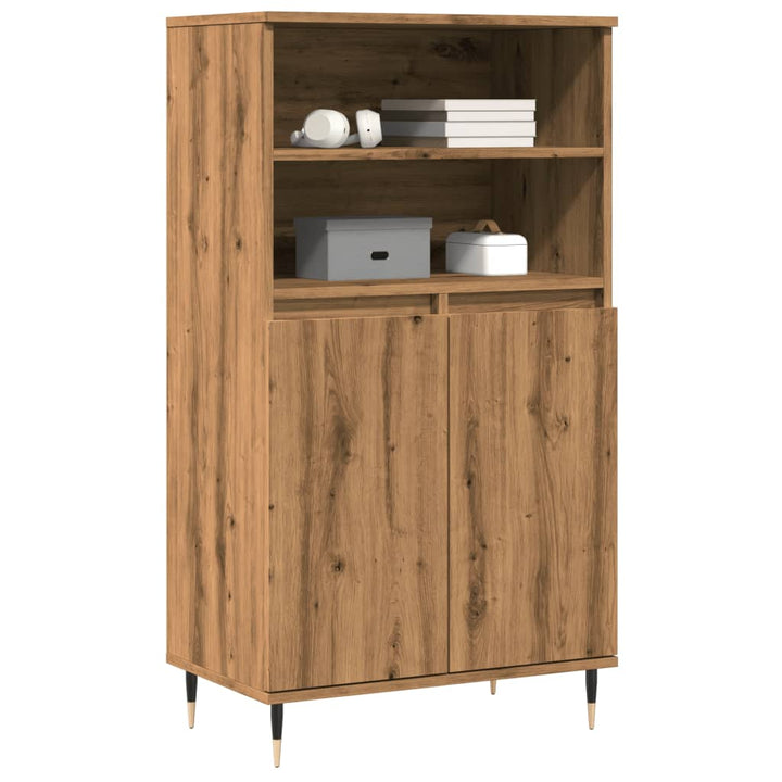 Högskåp Ek 60X36X110 Cm Konstruerat Trä
