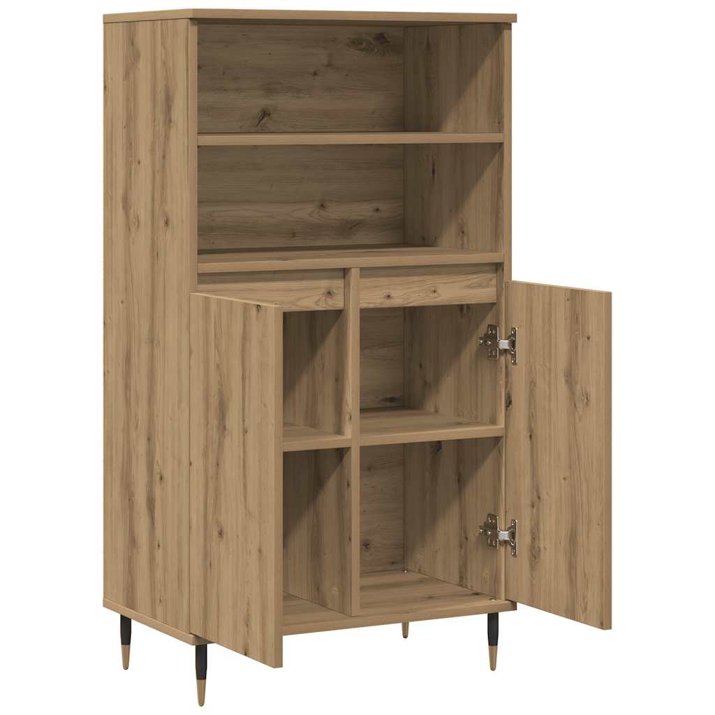 Högskåp Ek 60X36X110 Cm Konstruerat Trä
