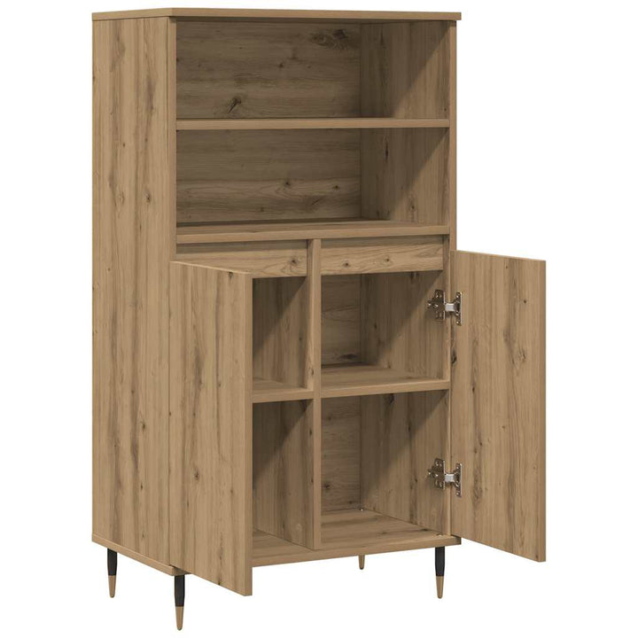 Högskåp Ek 60X36X110 Cm Konstruerat Trä