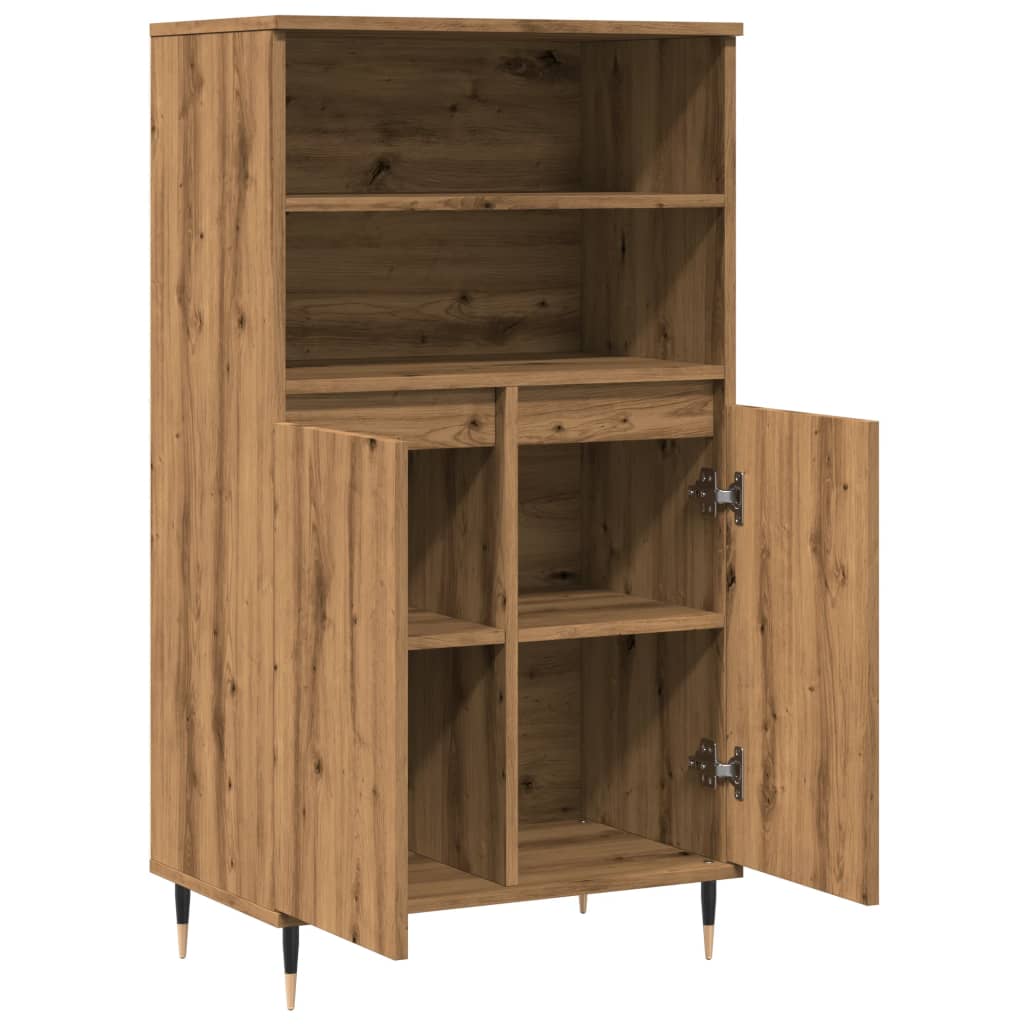 Högskåp Ek 60X36X110 Cm Konstruerat Trä