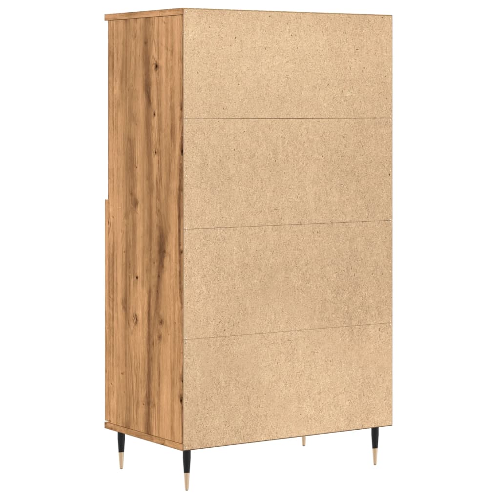 Högskåp Ek 60X36X110 Cm Konstruerat Trä