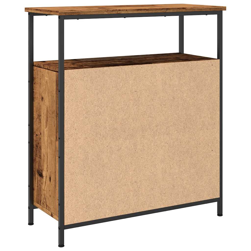 Skänk Åldrat Trä 70X30X80 Cm Konstruerat Trä