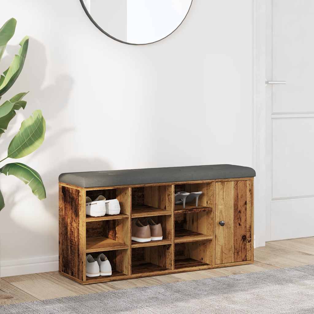Skobänk 102X32X50 Cm Konstruerat Trä
