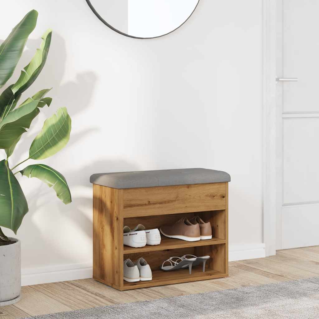 Skobänk Hantverksmässig Ek 62X32X50 Cm Konstruerat Trä