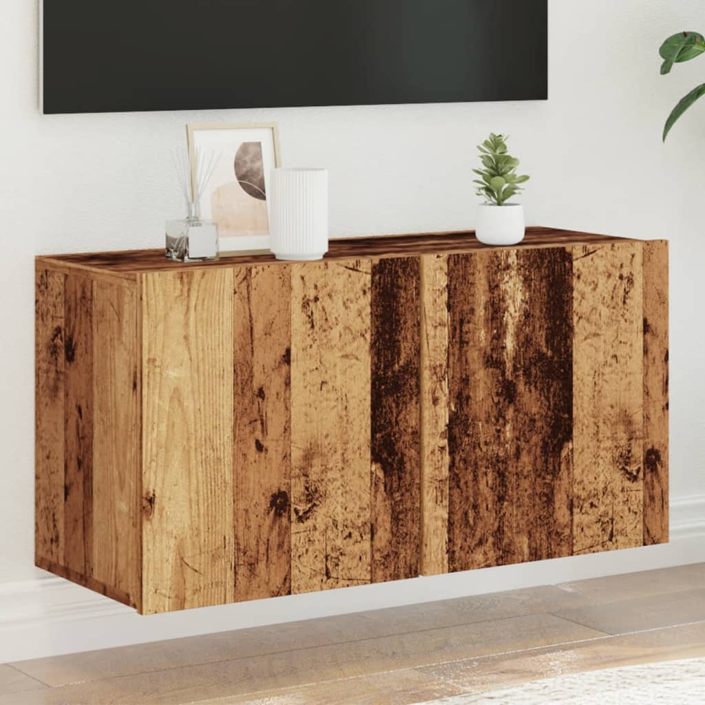Väggmonterad Tv-Bänk 100X30X41 Cm