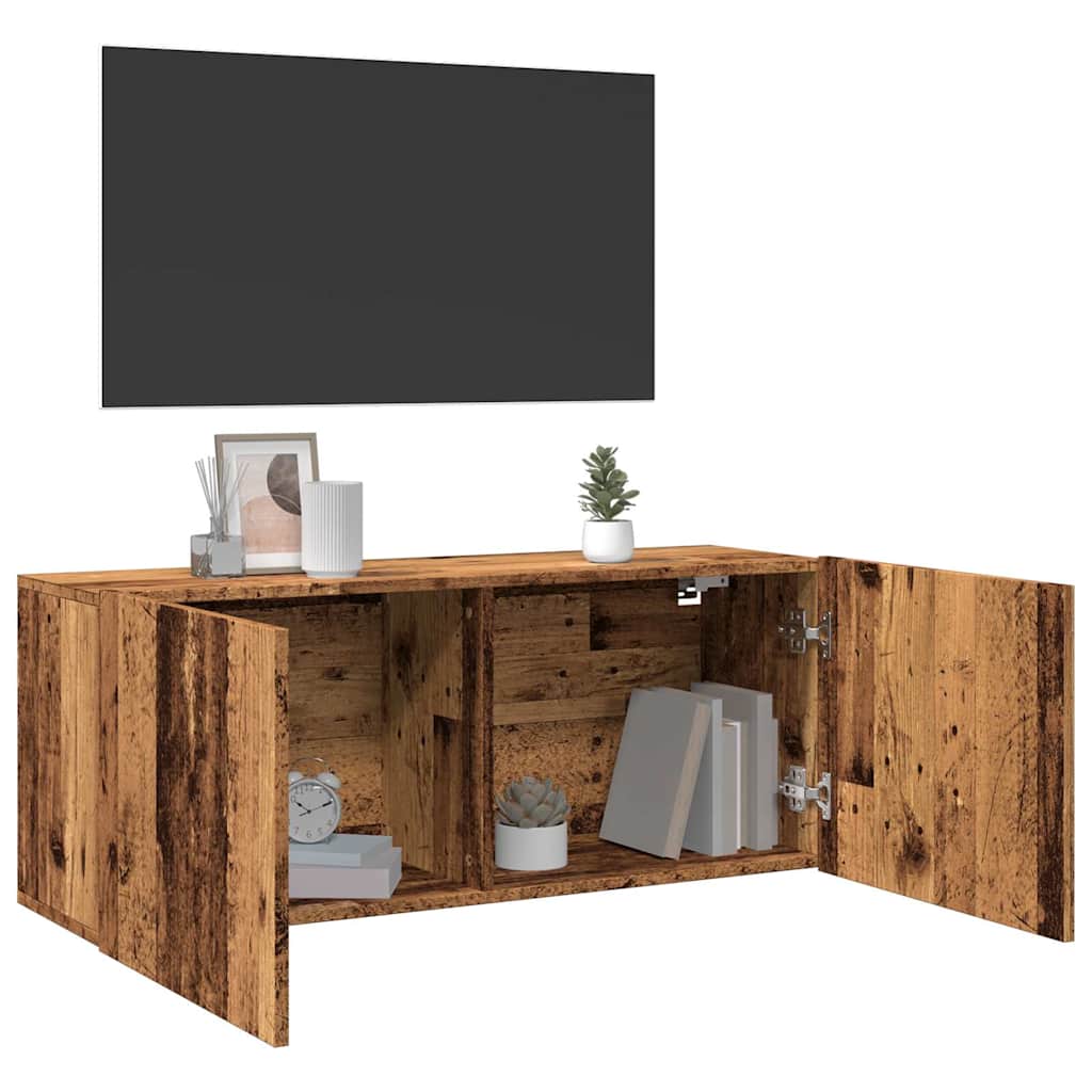 Väggmonterad Tv-Bänk 100X30X41 Cm
