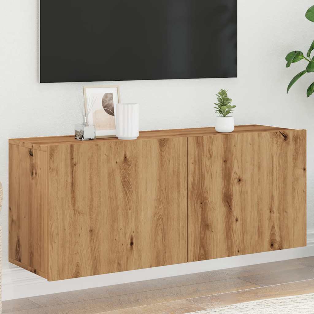 Väggmonterad Tv-Bänk 100X30X41 Cm