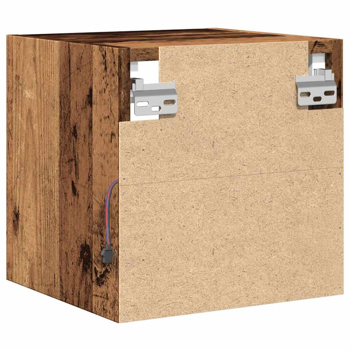 Väggmonterad Tv-Bänk Led 2 St 30X28,5X