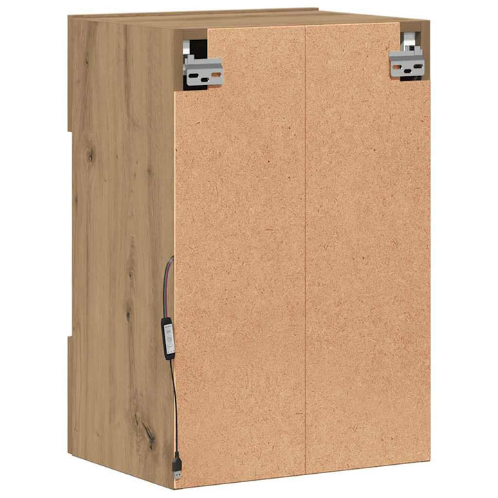 Nástenné Skrinky S Led Osvetlením Pre Tv 2 St 40X30X60,5 Cm