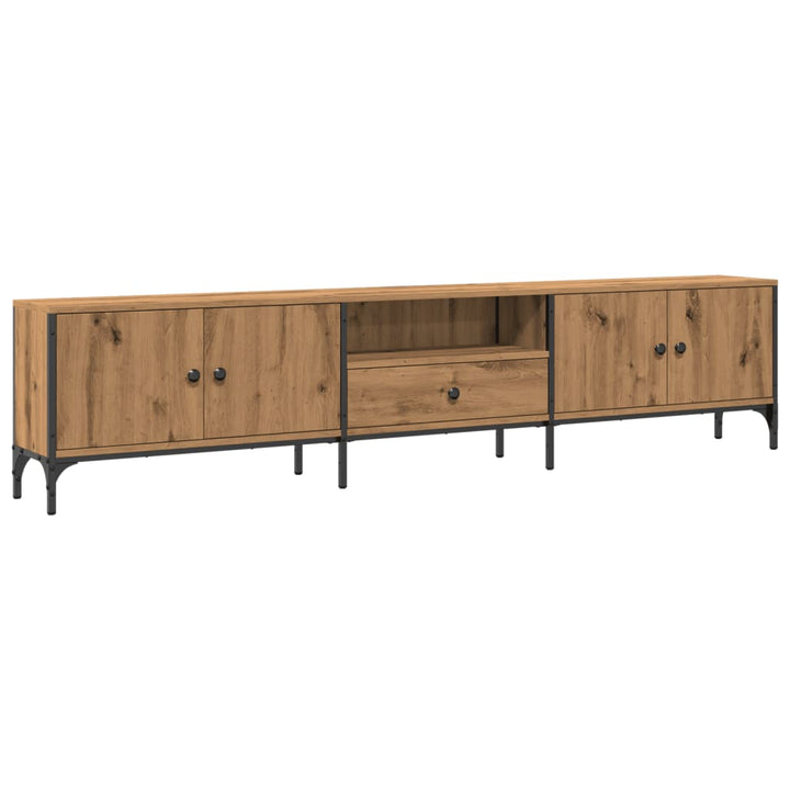 Tv-Bänk Med Låda 200X25X44 Cm Konstruerat Trä