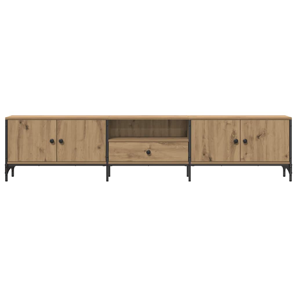 Tv-Bänk Med Låda 200X25X44 Cm Konstruerat Trä