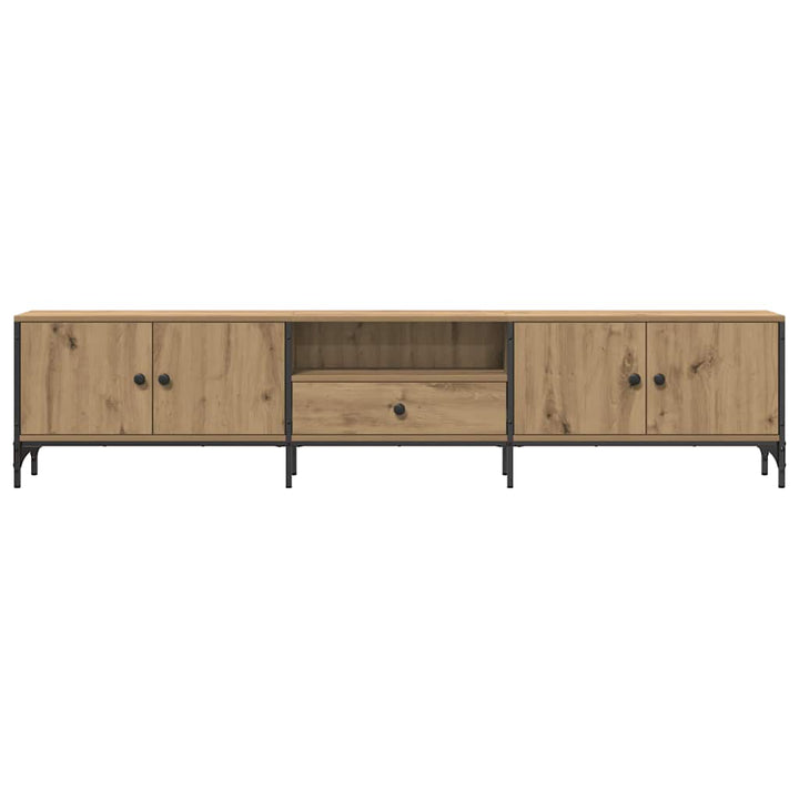 Tv-Bänk Med Låda 200X25X44 Cm Konstruerat Trä