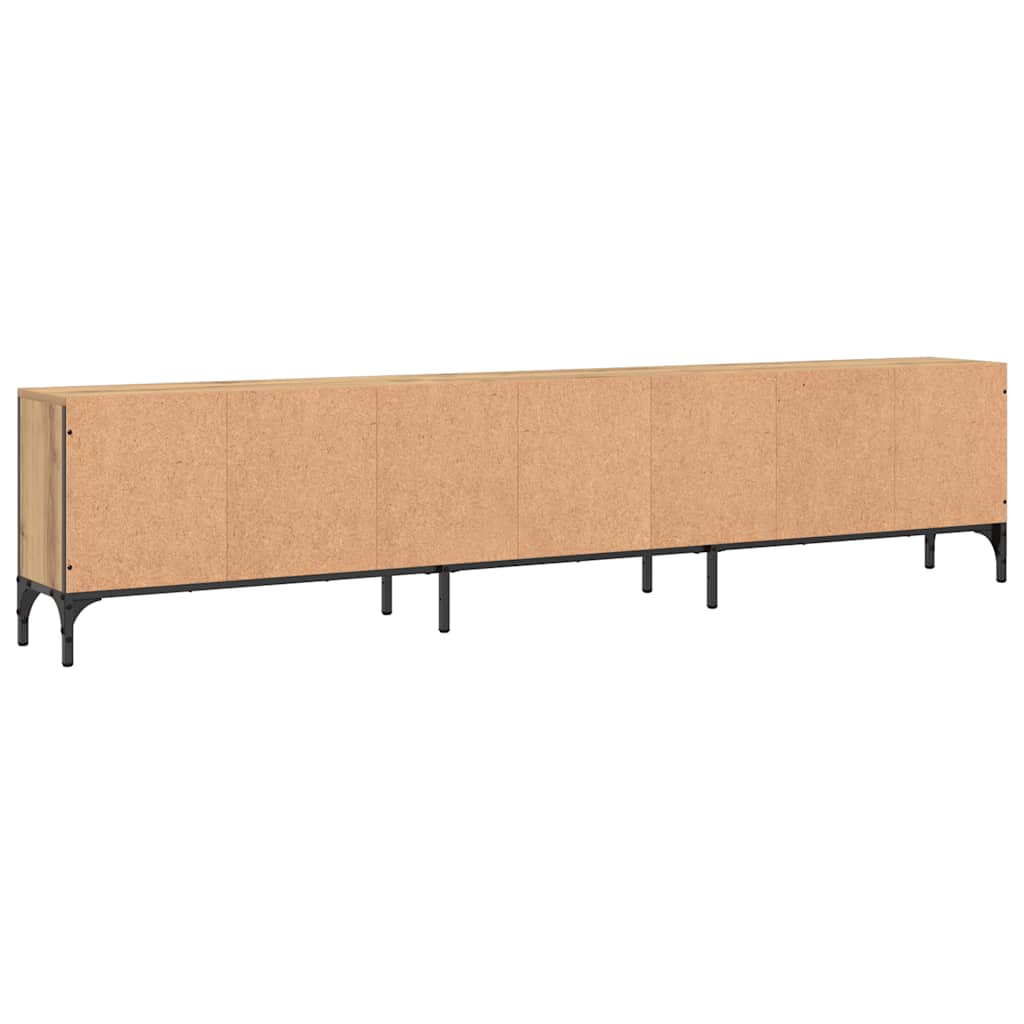 Tv-Bänk Med Låda 200X25X44 Cm Konstruerat Trä