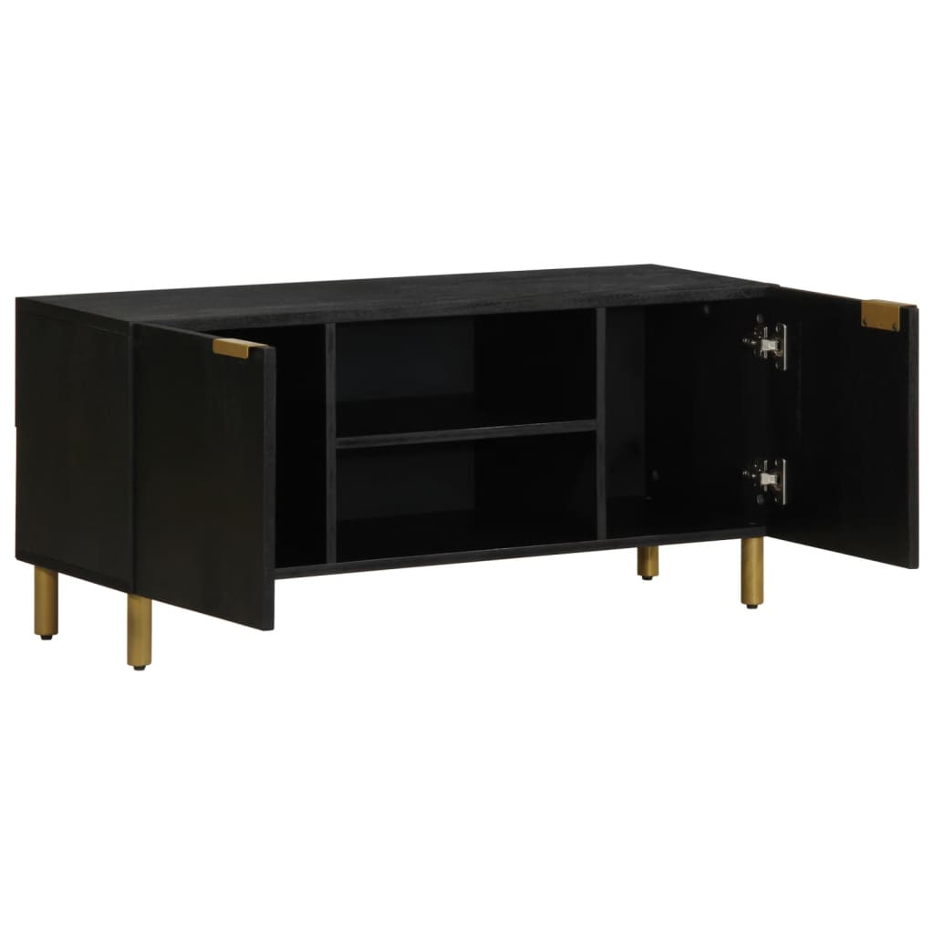 Tv-Bänk Svart 105X33X46 Cm Konstruerat Trä