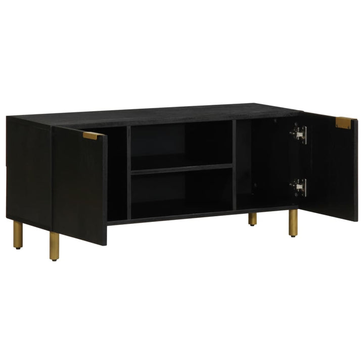 Tv-Bänk Svart 105X33X46 Cm Konstruerat Trä