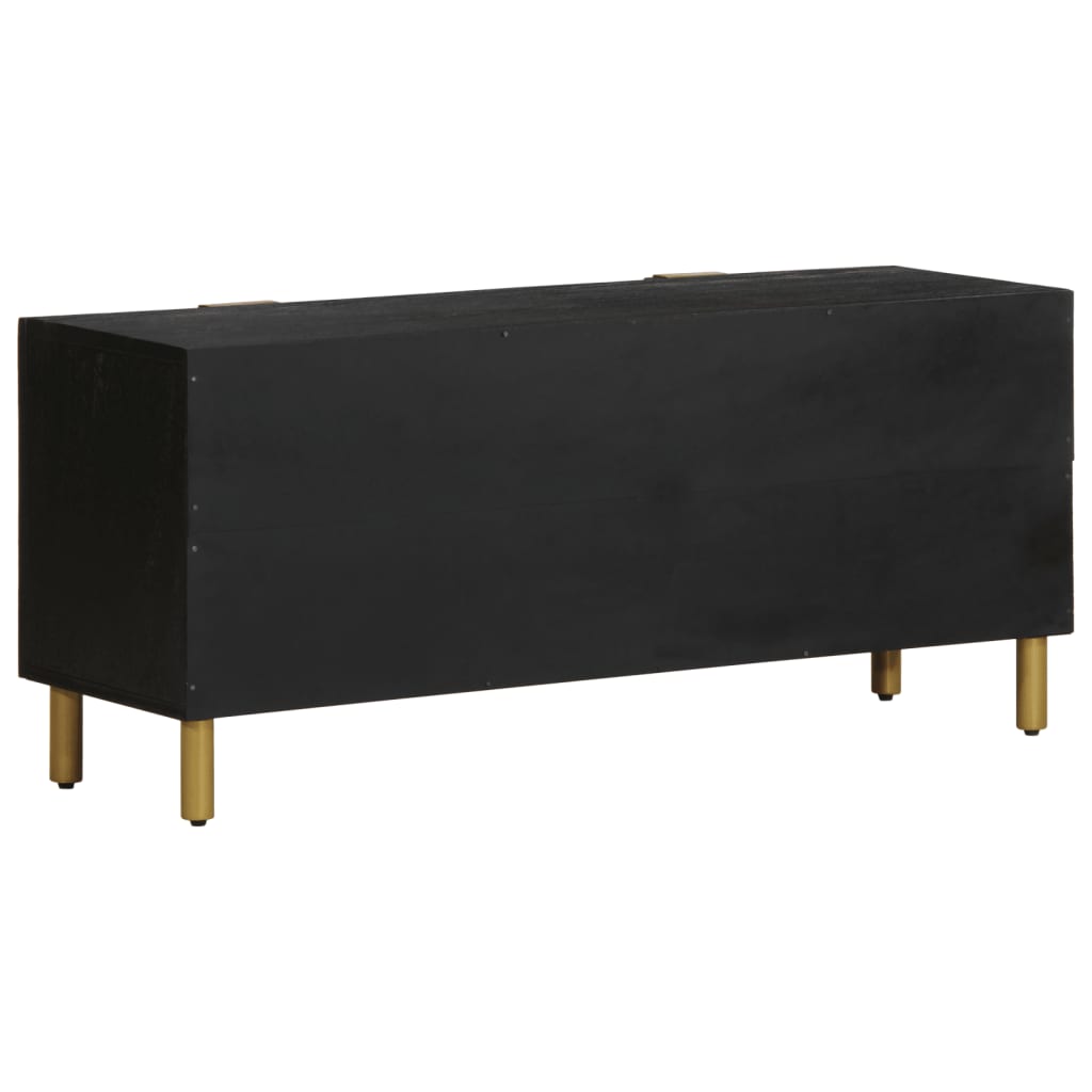 Tv-Bänk Svart 105X33X46 Cm Konstruerat Trä