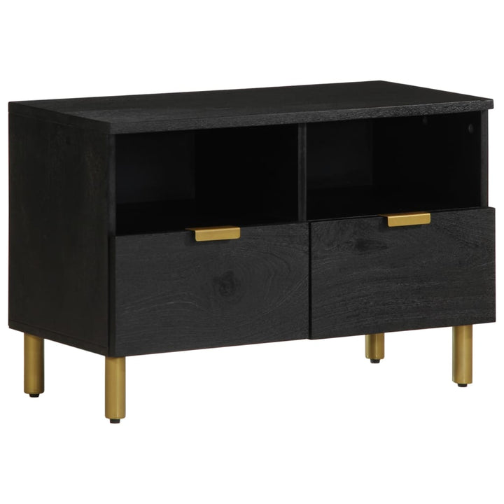 Tv-Bänk Svart 70X33X46 Cm Konstruerat Trä