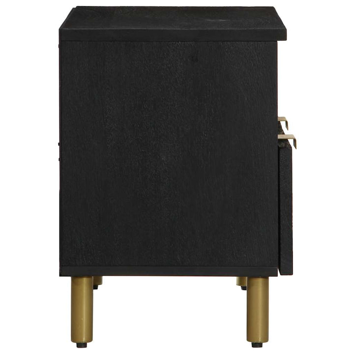 Tv-Bänk Svart 70X33X46 Cm Konstruerat Trä