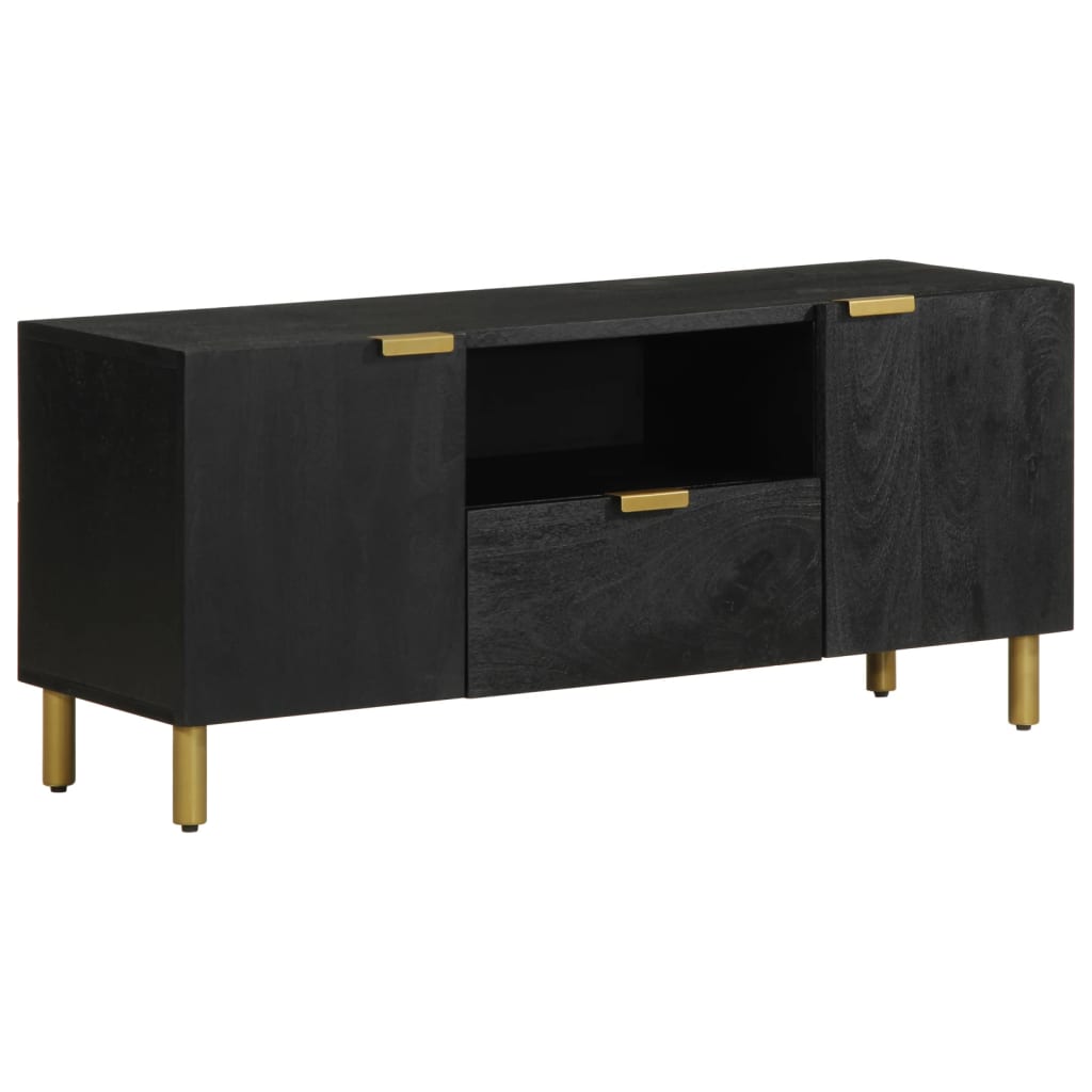 Tv-Bänk Svart 105X33X46 Cm Konstruerat Trä