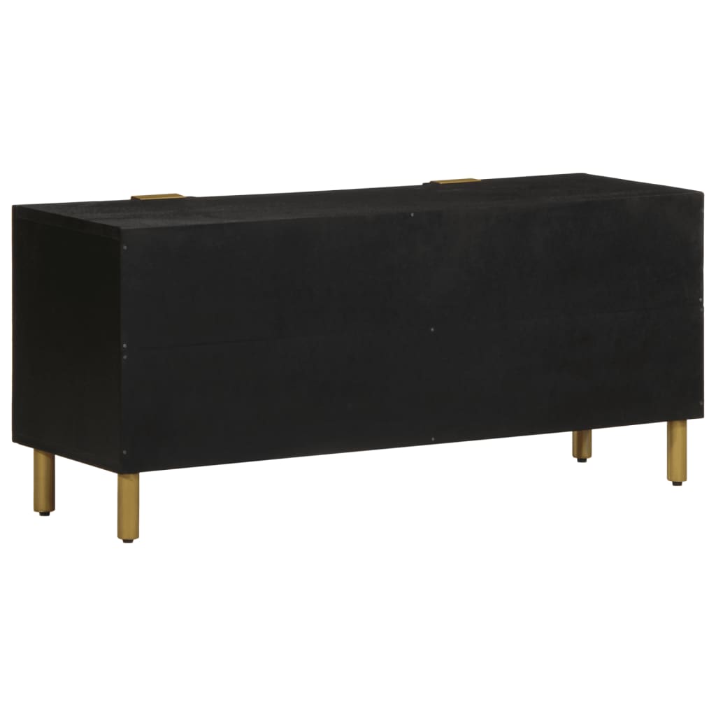 Tv-Bänk Svart 105X33X46 Cm Konstruerat Trä