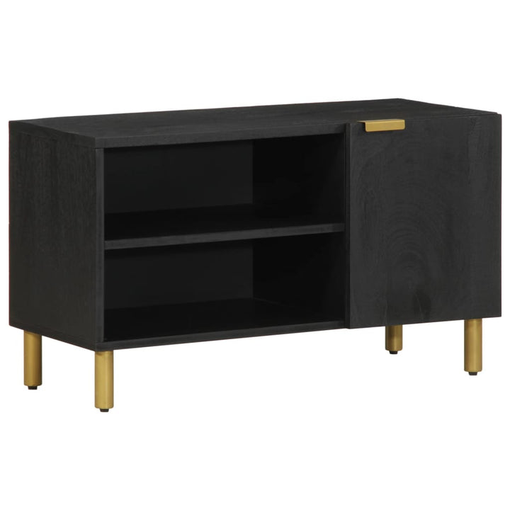 Tv-Bänk Svart 80X33X46 Cm Konstruerat Trä